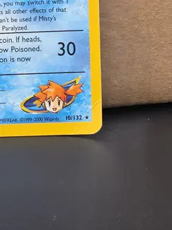 Gym Heroes Misty’s Tentacruel Holo 10/132 Rare WOTC Pokemon Card TCG - Image 2