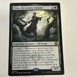 Magic: The Gathering Nissa Resurgent Animist Aftermath Mythic Legendary Elf Card - Image 1