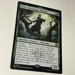 Magic: The Gathering Nissa Resurgent Animist Aftermath Mythic Legendary Elf Card - Image 2