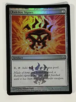 *foil RAKDOS SIGNET Dissension MTG Magic the Gathering - Image 2