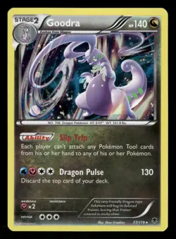 Goodra 77/119 NM Rare Holo Phantom Forces 2014 Pokemon TCG - Image 1