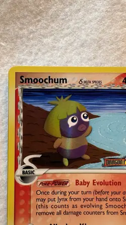 Smoochum δ Species 64/101 Stamped Pokemon EX Dragon Frontiers Reverse Holo DMG - Image 4