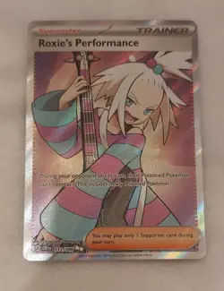 Pokemon Roxie's Performance Trainer Ultra Rare Chaos Rising Set EN 112/086 NM - Image 1