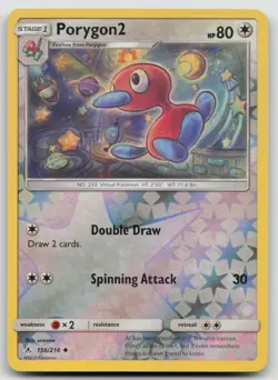 Porygon2 156/214 Unbroken Bonds Pokemon Reverse Holo NM - Image 1