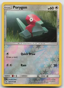 Porygon 155/214 Unbroken Bonds Pokemon Reverse Holo NM - Image 1