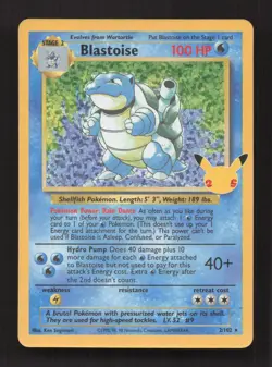 Blastoise 2/102 Classic Collection Celebrations: Classic Collection Pokemon NM - Image 1