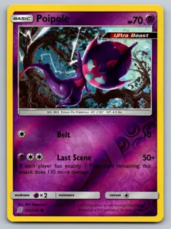 Poipole 102/236 Common Unified Minds Pokemon Reverse Holo Near Mint - Image 1