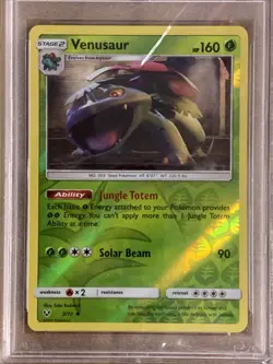 PSA 9 Pokemon Venusaur Shining Legends Reverse Foil 3/73 - Image 2