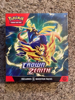 Pokemon TCG Sword & Shield Crown Zenith Booster Bundle Box 6 Packs New Sealed QY - Image 1