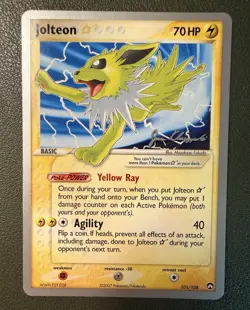The Pokemon Company Jolteon Star 101/108 World Championship Decks 2008 Eng 70HP - Image 1