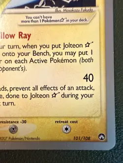 The Pokemon Company Jolteon Star 101/108 World Championship Decks 2008 Eng 70HP - Image 4