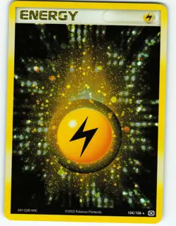 Lightning Energy - Holo - 104/106 Emerald - Pokemon TCG - 2005 - Image 1