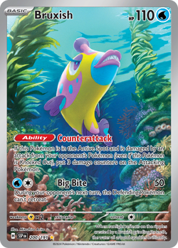 BRUXISH 200/191 ILLUSTRATION RARE SURGING SPARKS POKEMON NEAR MINT - Image 1