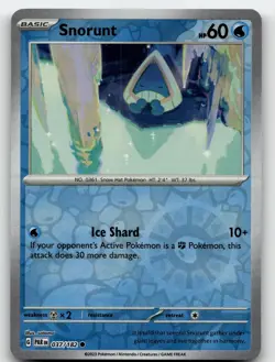 SNORUNT 037/182 COMMON REVERSE HOLO PARADOX RIFT POKEMON NEAR MINT - Image 1