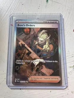 Pokemon TCG 265/193 Paldea Evolved Boss's Orders Special Illustration Rare NM - Image 1