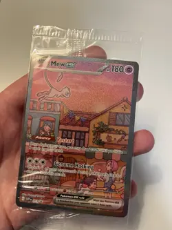 Mew ex SVP 053 Pokemon Scarlet Violet 151 UPC Black Star Promo Full Art SEALED - Image 2