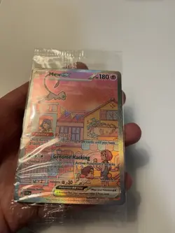 Mew ex SVP 053 Pokemon Scarlet Violet 151 UPC Black Star Promo Full Art SEALED - Image 3