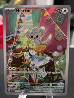 Pokemon - Minccino 182/162 Temporal Forces - Illustration Rare - NM - Image 3