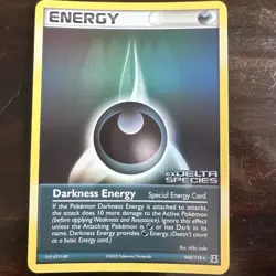 Darkness Energy 103/113 Pokemon 2005 Delta Species Reverse Holo STAMPED NM - Image 1
