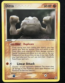 Pokemon Ditto Delta Species 62/113 Regular Common 60 HP English 2005 - Image 1