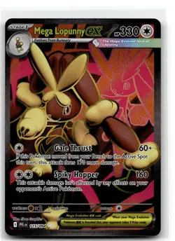 Mega Lopunny ex 115/094 Ultra Rare Phantasmal Flames Pokemon NM b6 - Image 1
