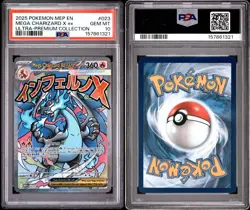 2025 Pokemon MEP Mega Charizard X ex #023 PSA 10 GEM MINT UPC Promo - Image 3