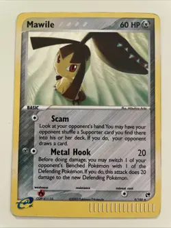 Pokemon TCG Mawile 9/100 EX Sandstorm Holo LP - Image 1