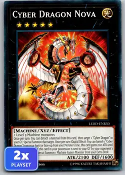2x Cyber Dragon Nova LEDD-ENB30 Legendary Dragon Decks Yu-Gi-Oh NM - Image 1