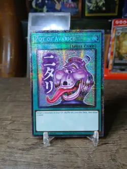 YuGiOh Rarity Collection 5 Pot of Avarice (Starlight Rare) 1st Ed. RA05-EN114 NM - Image 1