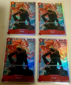 🔥 ONE PIECE TCG Sanji OP10-005 - SR - 4x Playset - English - Royal Blood🔥 - Image 1