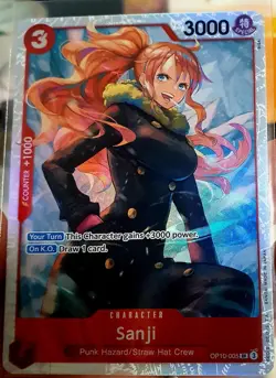 🔥 ONE PIECE TCG Sanji OP10-005 - SR - 4x Playset - English - Royal Blood🔥 - Image 3