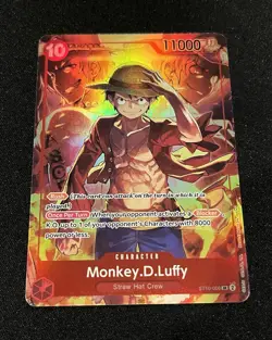 Bandai One Piece Card Game Monkey.D.Luffy ST10-006 SR Foil Rush EN - Image 1