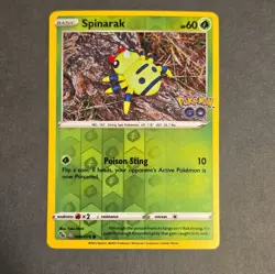 DITTO Pokemon Go Spinarak Peelable Ditto Card TCG Reverse Holo 006/078 NM - Image 1