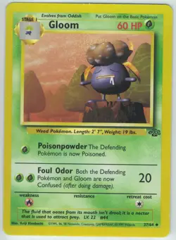 GLOOM - Jungle Set - 37/64 - Uncommon Pokemon Card - Unlimited Edition - LP - Image 1