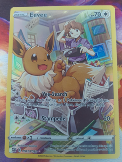 Pokemon Card Eevee TG11/TG30 SWSH Brilliant Stars Trainer Gallery NM - Image 1