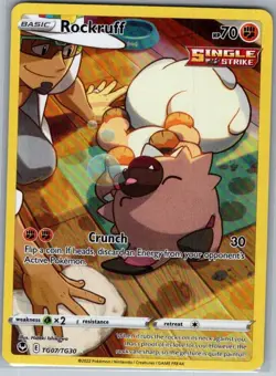 Rockruff TG07/TG30 SWSH12: Silver Tempest Trainer Gallery - Pokemon Card - NM - Image 1