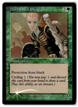 MTG Foil Darkwatch Elves - Urza's Legacy Moderately Played English - Image 1