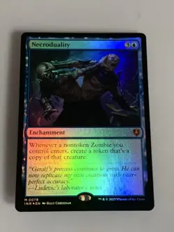 Magic: the Gathering MTG FOIL Necroduality - Innistrad Remastered #079 - Image 1