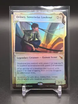 MTG Delney, Streetwise Lookout 337 Murders at Karlov Manor Mythic Showcase Foil - Image 1