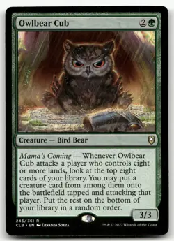 Owlbear Cub #246 (NM) Baldur's Gate CLB Magic MTG - Image 1