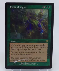 Magic the Gathering Modern Horizons 2 #21/40 Force of Vigor Retro Foil Etched - Image 3