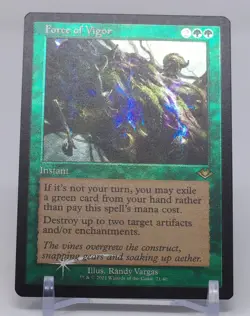 Magic the Gathering Modern Horizons 2 #21/40 Force of Vigor Retro Foil Etched - Image 5