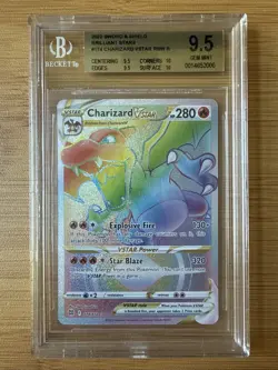 Charizard Vstar 🔥 2022 Pokemon Brilliant Stars Secret Rare 174/172 🔥 BGS 9.5 - Image 1