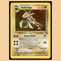 Kabutops #9 1999 Classic - Fossil Stage 2/Rare Holo Pokemon Card EX - Image 1