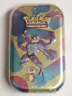 Pokemon TCG Scarlet And Violet 151 Mini Tin (Sealed) Machamp & Cubone - Image 1