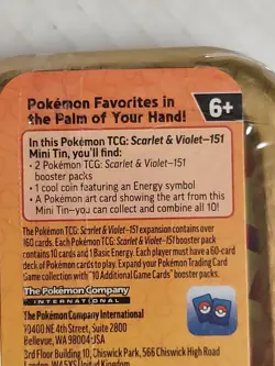 Pokemon TCG Scarlet And Violet 151 Mini Tin (Sealed) Machamp & Cubone - Image 3