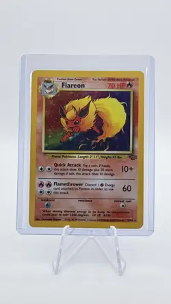 Pokemon Flareon Jungle Holo LP/NM Vintage 1999 WOTC - Image 1
