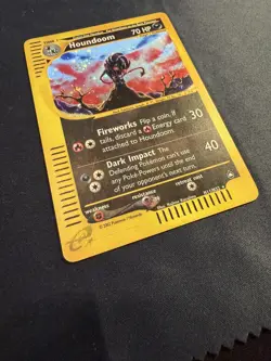 Houndoom H11 Holo Rare Aquapolis Pokemon TCG MP+ eReader - Image 2
