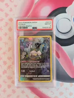 Pokemon TCG: Mew #GG10 | Full Art | Crown Zenith | Galarian Gallery | PSA 8 - Image 1