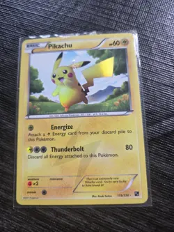 The Pokemon Company Pikachu 115/114 Black & White Secret Rare Holo English - Image 1